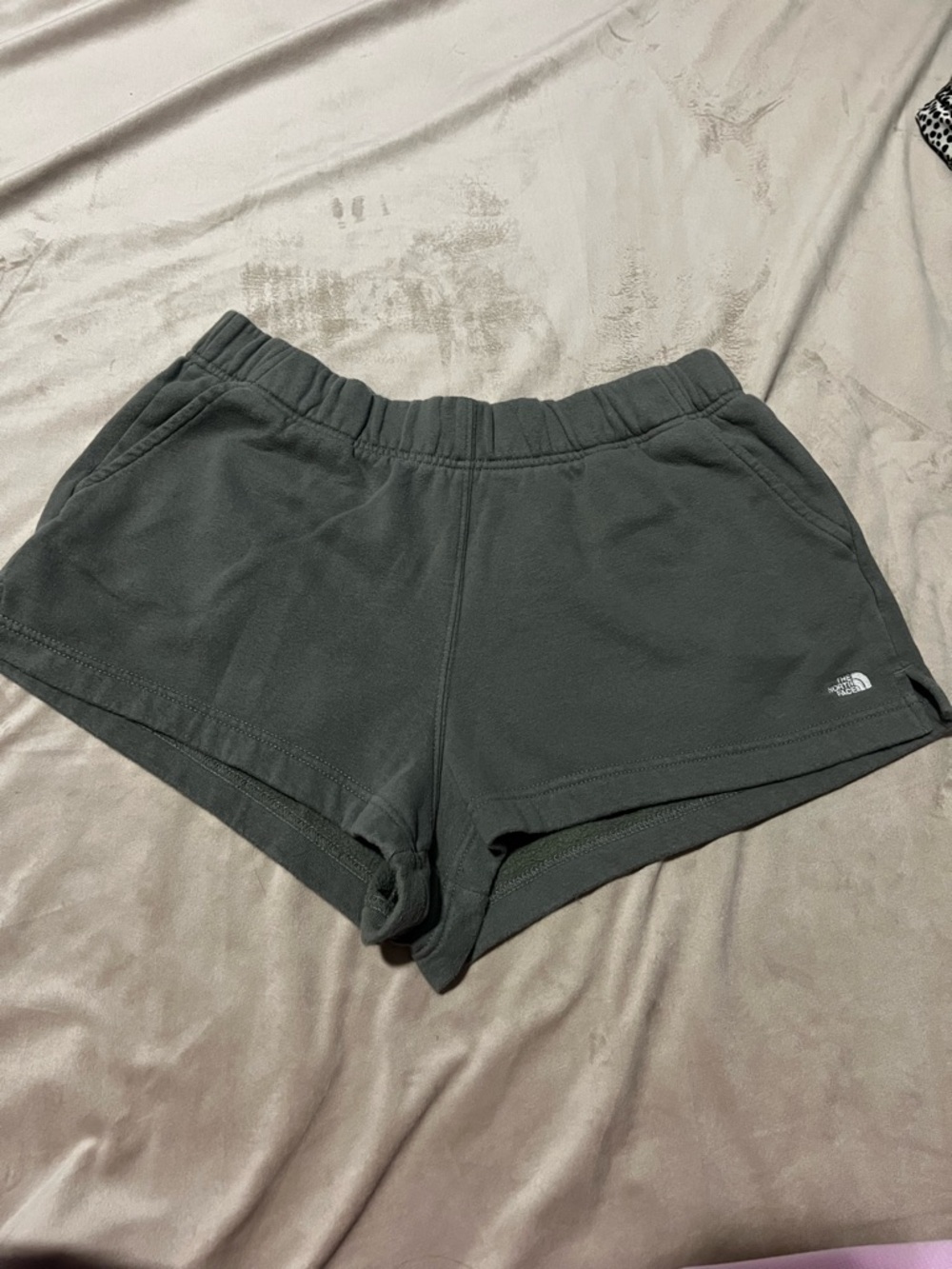 The North Face Women's Charcoal Gray Fleece Athletic Shorts